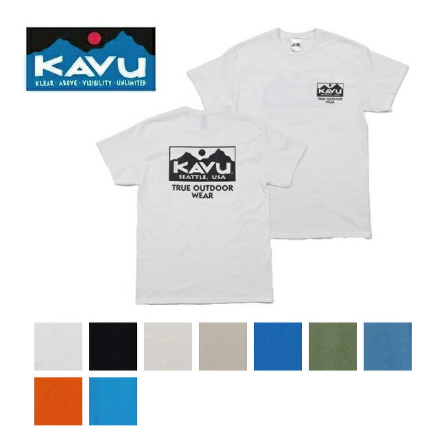 Rakuten - 【6/4 20:00〜6/11 1:59限定クーポン配布中】★KAVU カブー True Logo Tee トゥルーロゴティー 19822238 【 トップス 半袖 コットン アウトドア 】【メール便・代引不可】