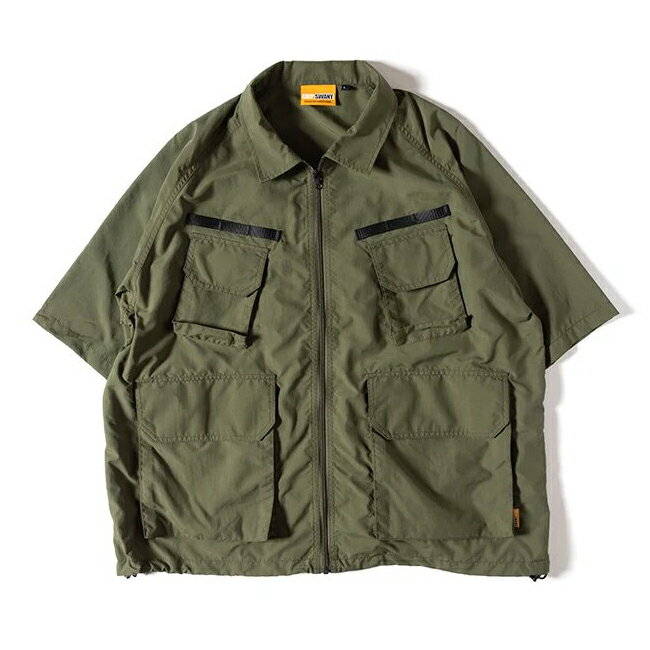 【5/20限定クーポン配布中★】★GRIP SWANY グリップスワニー GEAR POCKET SHIRT ギアポケットシャツ GSS-36 【 トップス メンズ 半袖 ドローコード キャンプ アウトドア 】