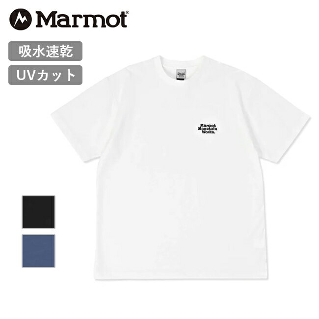 樂天商城 - ★Marmot マーモット MMW Embroidery T-Shirts MMWエンブロイダリーティーシャツ MTSS25MST064 【 トップス 半袖 Tシャツ 吸水 速乾 UVカット アウトドア 】【メール便・代引不可】