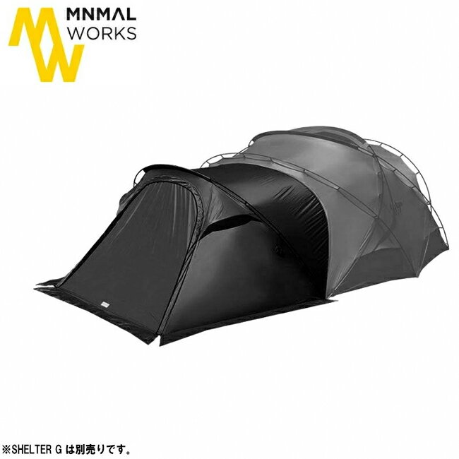 【ブラックフライデー限定クーポン配布!】★MINIMAL WORKS ミニマルワークス SHELTER G VESTIBULE Black シェルターGベスティ...