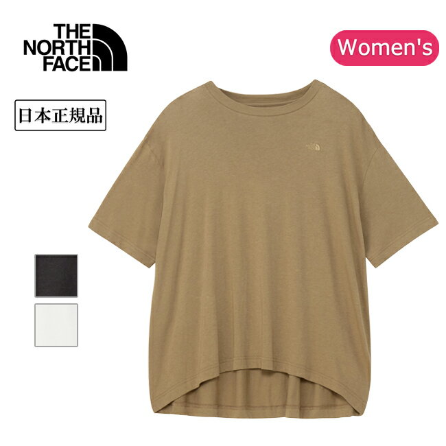 Rakuten - ★THE NORTH FACE ザ・ノース・フェイス S/S Round Hem Big Tee ショートスリーブラウンドヘムビッグティー NTW32542 【 トップス 半袖 Tシャツ レディース ウィメンズ アウトドア 日本正規品 】【メール便・代引不可】