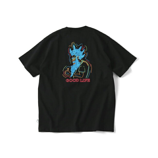 ★gym master ジムマスター 7.4oz GOOD LIFE刺繍Tee G521795 【 トップス 半袖 Tシャツ コットン 綿 アウトドア 】【メール便・代引不可】