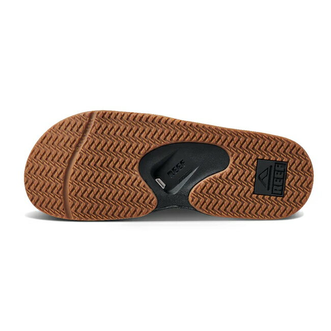 ★REEFリーフ FANNING SLIDE ファニングスライド BLACK/SILVER CI3632 【 メンズ サンダル アウトドア キャンプ レジャー ボトルオープナー 】