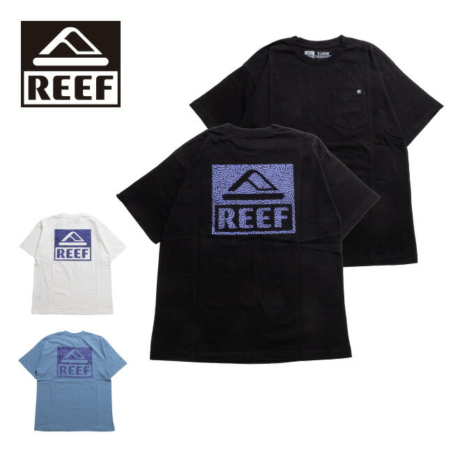 Rakuten - ★REEF リーフ SQUARE 80's CORAL S/S TEE スクエア80'sコーラルショートスリーブティー RFTEM_M01 【 トップス 半袖 Tシャツ アウトドア 】【メール便・代引不可】