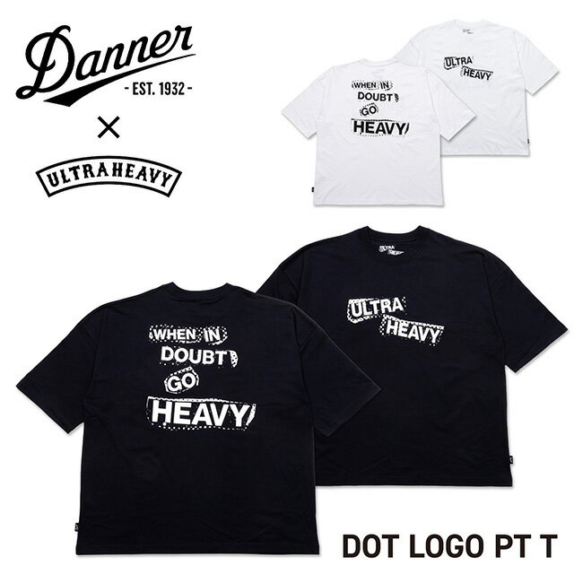 樂天商城 - ★DANNER×ULTRA HEAVY×SHELTECH ダナー×ウルトラヘビー×シェルテック DOT LOGO PT T ドットロゴPT T 25SS-UH02 【 コラボ トップス 半袖 Tシャツ アウトドア 】