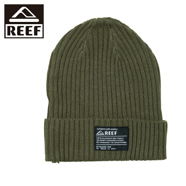 ★REEF リーフ REEF BEANIEリーフビーニー OLIVE RFACM2430 【 帽子 ニット帽 防寒 アウトドア 】【メール便・代引不可】