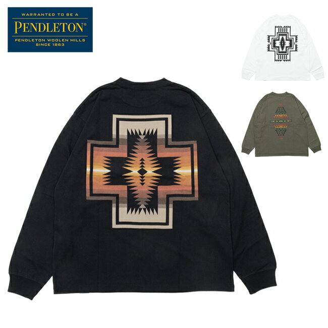 【★クーポン配布中★】★PENDLETON ペンドルトン Back Print LS Tee バックプリントロングスリーブティー 5475-1015 【 トップス 長袖 ロンT 綿 コットン アウトドア 】
