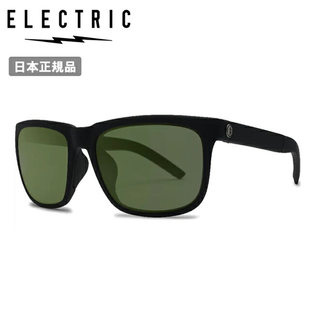【20日限定クーポン配布中】★ELECTRIC エレクトリック Knoxville XL Sport - Matte Black/HT Green Polar Pro [Asian Fit] KNXSA4 【 日本正規品 サングラス 海 アウトドア キャンプ フェス 偏光レンズ Polarized Pro ブルーライトカット アジアンフィット 】