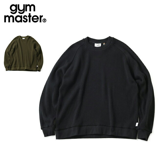 【★クーポン配布中★】★gym master ジムマスター 12ozヘビーワッフルクルーネック G633721 【 トップス 長袖 綿 コットン キャンプ アウトドア 】