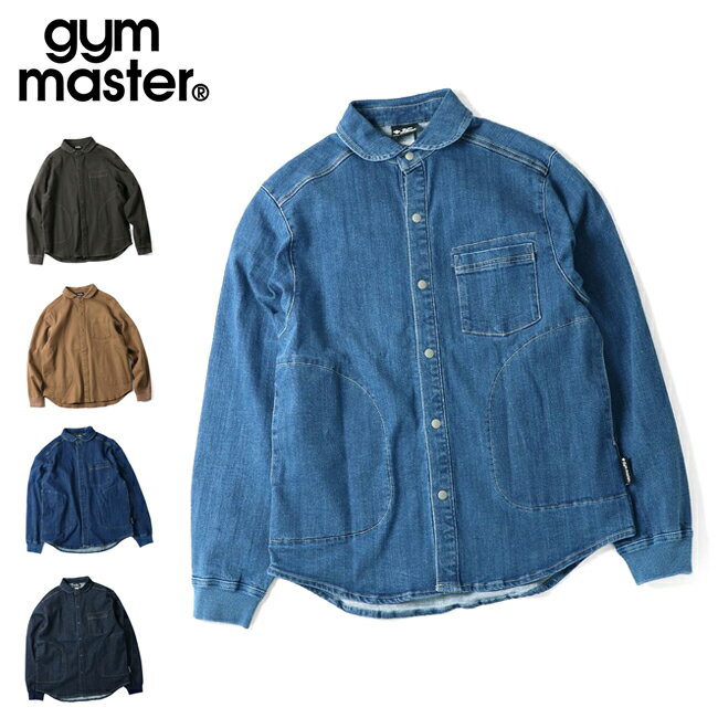 ★gym master ジムマスター 10ozストレッチデニム/カツラギシャツジャケット G221718 【 トップス 長袖 ..