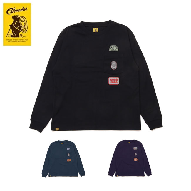 【★クーポン配布中★】★COBMASTER コブマスター CVC鹿の子 ワッペン L/S TEE 447502 【 トップス 長袖 ロンT キャンプ アウトドア 】【メール便・代引不可】