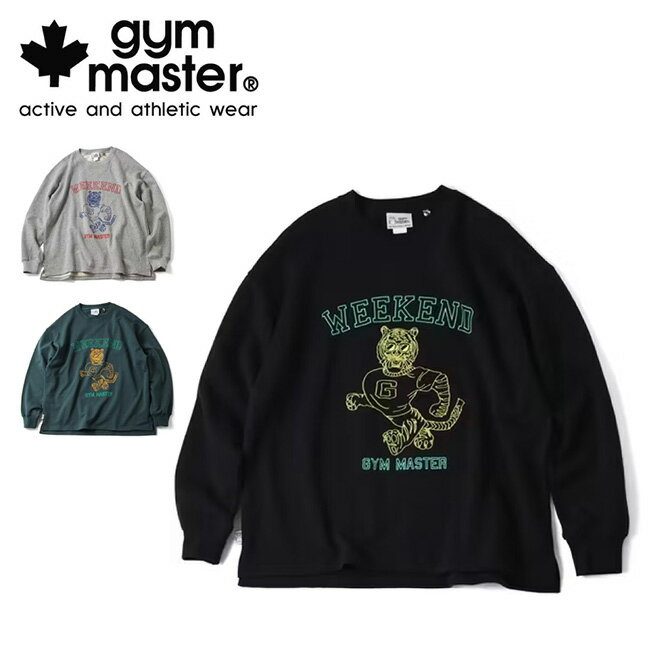 樂天商城 - 【6/4 20:00〜6/11 1:59限定クーポン配布中】★gym master ジムマスター 10.3oz WEEKEND 刺繍スウェットビッグTee G621782 【 Tシャツ 長袖 トップス 綿 コットン アウトドア 】【メール便・代引不可】