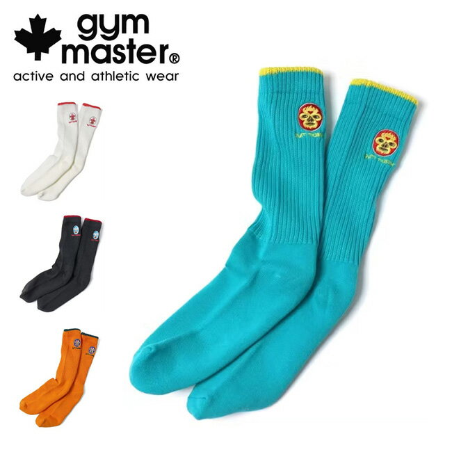 【2/4～2/10限定クーポン配布中】★gym master ジムマスター 覆面レスラー刺繍ルーズソックス G666753 【 靴下 柄 トレッキング ジョギング ランニング アウトドア 】【メール便・代引不可】