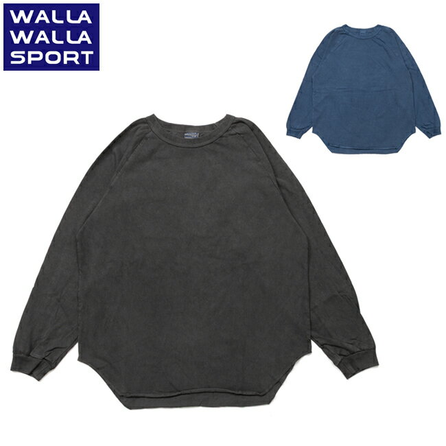 樂天商城 - 【6/4 20:00〜6/11 1:59限定クーポン配布中】★WALLA WALLA SPORT ワラワラスポーツ Pigment L/S Loose B.B.Tee ピグメントロングスリーブルーズベースボールティー 030241-SR 【 トップス 長袖 ロンT キャンプ アウトドア 】【メール便・代引不可】