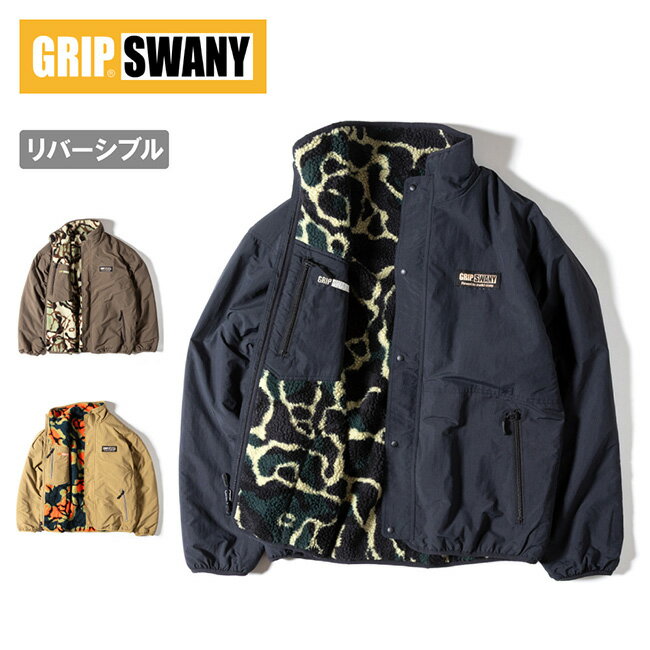 【4/4 20時〜4/10 23時59分限定クーポン配布中】★GRIP SWANY グリップスワニー REVERSIBLE JKT 4.0 リバーシブルジャケット4.0 GSMJ-060 【 アウター 防寒 キャンプ アウトドア 撥水 】