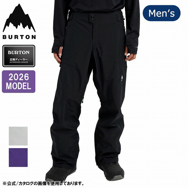 【ブラックフライデー限定クーポン配布！】★2026 BURTON バートン Men's Reserve GORE-TEX 2L Pants メンズリザーブゴアテックス2Lパンツ 302471 【 メンズ スノーボード スノボ スノボー ウェア ボトムス 防水 撥水加工 日本正規品 】