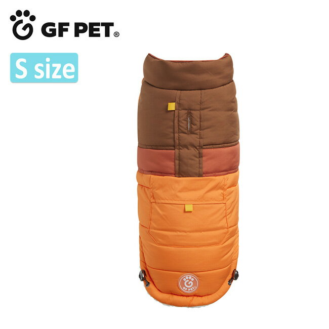 ★GF PET ジーエフペット CAMPLIFE PUFFER キャンプライフパファー Orange S 【 犬用品 散歩 アウター 保温 撥水 冬用 】