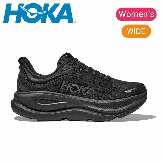 HOKA M BONDI 8 WIDE ブラック 24.5 HOKA BONDI 8 Black / Black （ホカ ボンダイ 8-ブラック） | atmos