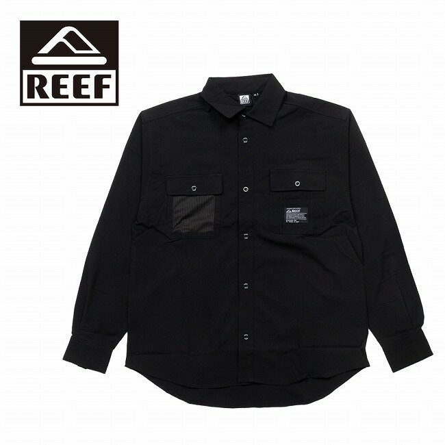樂天商城 - 【6/4 20:00〜6/11 1:59限定クーポン配布中】★REEF リーフ BAJA L/S SHIRTS バジャロングスリーブシャツ BLK RFWSM2430 【 トップス 長袖 ロンT アウトドア 】
