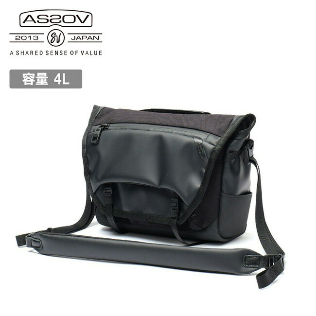 【1/24〜1/30限定クーポン配布中】★AS2OV アッソブ BLEISURE TRAVEL SHOULDER ブレジャートラベルショルダー Black 152556-10 【 ショルダーバック 斜め掛け 2WAY 軽量 多機能 耐水性 耐久性 拡張機能 旅行 デイリー 】