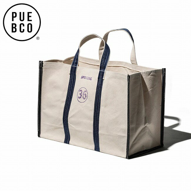 Rakuten - 【6/4 20:00〜6/11 1:59限定クーポン配布中】★PUEBCO プエブコ MARKET TOTE BAG 36 マーケットトートバッグ 501949 【 カバン 雑貨 カバン 肩掛け 買い物 キャンプ アウトドア 】【メール便・代引不可】