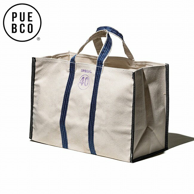 Rakuten - 【6/4 20:00〜6/11 1:59限定クーポン配布中】★PUEBCO プエブコ MARKET TOTE BAG 40 マーケットトートバッグ 501956 【 カバン 雑貨 カバン 肩掛け 買い物 キャンプ アウトドア 】