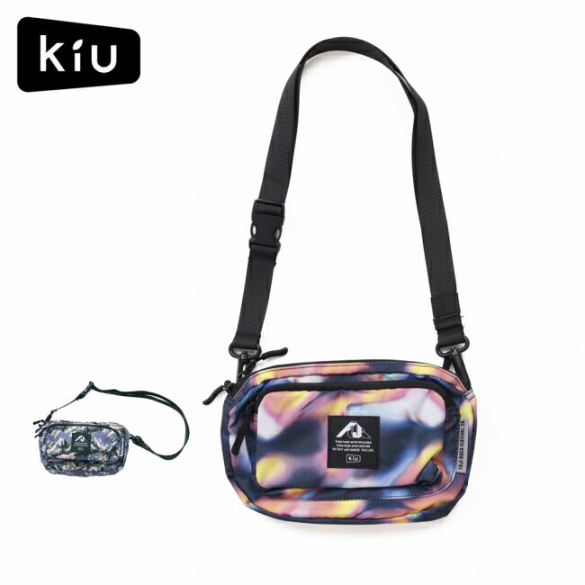 ★KiU×FUJI ROCK FESTIVAL キウ×フジロックフェスティバル Front Pocket Mini Shoulder Bag フロントポケットミニショルダーバッグ DustLight K572 【 ポーチ 肩掛け コンパクト 撥水 防水 アウトドア キャンプ 旅行 】【メール便 代引不可】