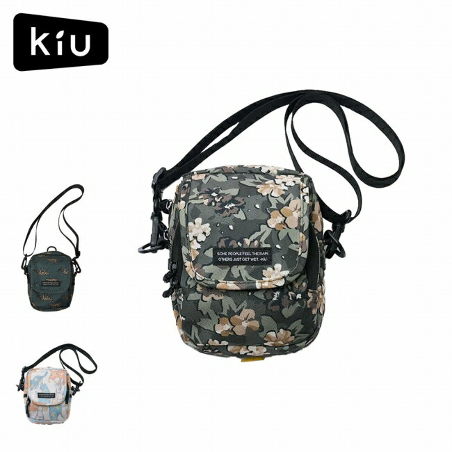 メーカー希望小売価格はメーカーカタログに基づいて掲載していますSpec ブランド名 KiU キウ 商品名 600D Flap Pocket Shoulder Bag 600Dフラップポケットショルダーバッグ メーカー型番 K437 サイズ 幅14×高さ17.5×奥行き5cm※メーカーサイズ参照 カラー Flower CamouflageLeopardLuminous Cats OF 詳細 &nbsp; しっかりマチのある本体に、マチのあるポケットが付いているので収納力のあるミニバッグです。スマホも入るサイズ感なので、タウンユースにもおすすめです。【スペック】■ショルダーベルトは取り外し可能■背面にポケットあり■キーカラビナ----------------------------------【素材】ポリエステル100%表：はっ水加工/裏面：防水加工を施しています。 ------------------------------------------------------------ ※モニタやPC環境等により実物と多少色合いが異なって見える場合もございます。 ※外箱がある商品につきましては生産、運搬の過程上、商品の箱(外箱)に多少の汚れや、破れ等が生じる場合がございます。 予めご了承の上お買い求め頂きます様、よろしくお願いいたします。 ※パターン生地を使用している商品によってはパターン位置に個体差がございます。予めご了承下さい。 ※一部商品画像にメーカー提供画像を使用している商品もございますので、仕様が予告なく変更される場合がございます。 ※複数のショッピングモールで同時販売しておりますので、在庫切れになってしまう場合がございます。 厳重に注意し在庫システムで管理を行っておりますが、お買い上げいただいた商品が品切れになってしまう場合がございます。 また、人気商品に関しましても複数のお客様が一度に購入を行い、在庫の反映が間に合わずご購入できてしまう場合がございます。 その際はお客様には必ずご連絡をさせていただきますが、万が一入荷予定がない場合はキャンセルさせていただく場合がございます。 大変申し訳ございませんがあらかじめご了承ください。 ※メール便発送対象商品に関しましては、メール便規定料金にてお送りします。 ※ガス缶などをご使用いただく商品の場合、同メーカーのものをご使用いただくことを推奨しております。 製品不良などが起こった場合、保証対象外となる場合がございます。 ------------------------------------------------------------
