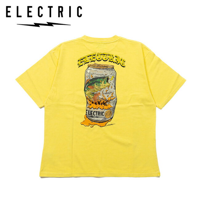 Rakuten - ★ELECTRIC エレクトリック Beer Can S/S Tee ビアカンショートスリーブティー Pigment Yellow E26ST15P 【 トップス 半袖 Tシャツ 綿 コットン キャンプ アウトドア 】【メール便・代引不可】