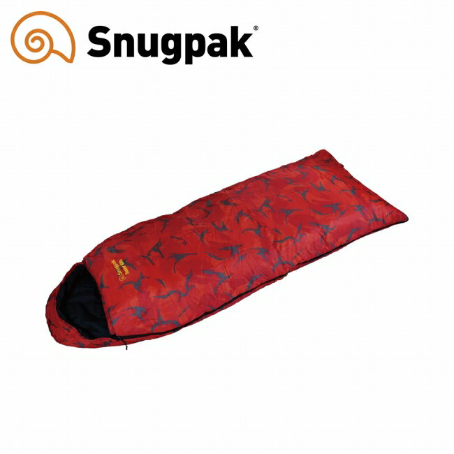 Rakuten - ★Snugpak スナグパック スリーパーキッズ スクエア ライトジップ レッド SP11844RD 【 寝袋 シュラフ 軽量 撥水 吸汗 速乾 車中泊 キャンプ アウトドア 】