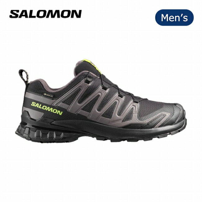 【3/20 20時～3/26 1時59分限定クーポン配布中】★SALOMON サロモン XA PRO 3D V9 GORE-TEX XAプロ3DV9ゴアテックス Black/Dark Gull Gray/Acid Lime L47987300 【 靴 スニーカー シューズ 防水 トレイル メンズ ランニング アウトドア 】