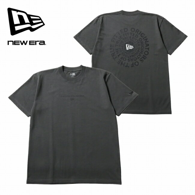 Rakuten - 【6/4 20:00〜6/11 1:59限定クーポン配布中】★NEWERA ニューエラ 半袖 コットン Tシャツ Circle ロゴ グラファイト 14856719 【 トップス ショートスリーブ ユニセックス 綿 アウトドア 】【メール便・代引不可】