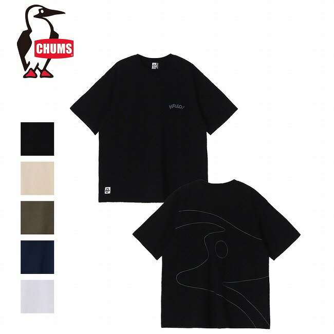 樂天商城 - ★CHUMS チャムス Hello! Booby T-Shirt ハロー!ブービーTシャツ CH01-2748 【 トップス コットン 綿 オーバーサイズ 耐久 中厚地 アウトドア 】【メール便・代引不可】