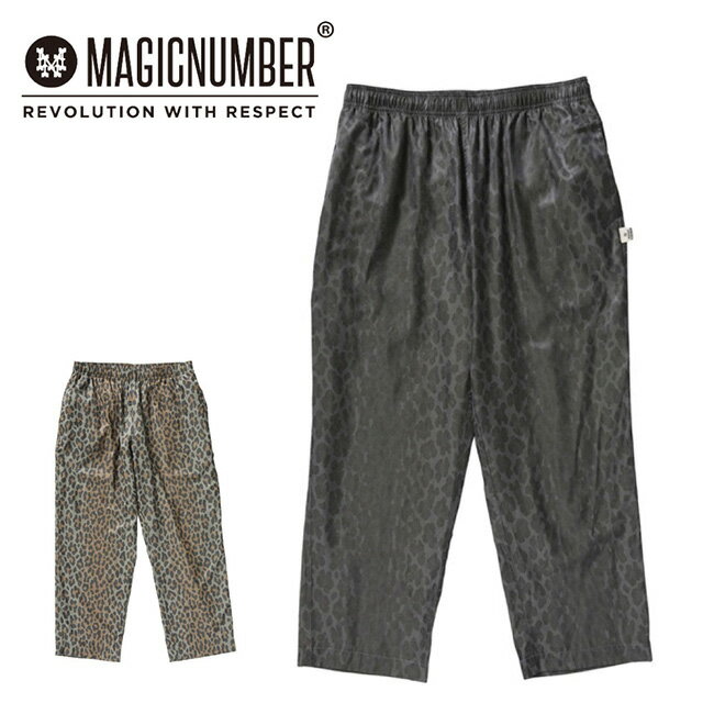 Rakuten - ★MAGICNUMBER マジックナンバー RAYON TWILL LEOPARD BEACH PANTS レーヨンツイルレオパードビーチパンツ 26SS-MN006 【 ボトムス ロングパンツ イージーパンツ ドローコード テーパード 】