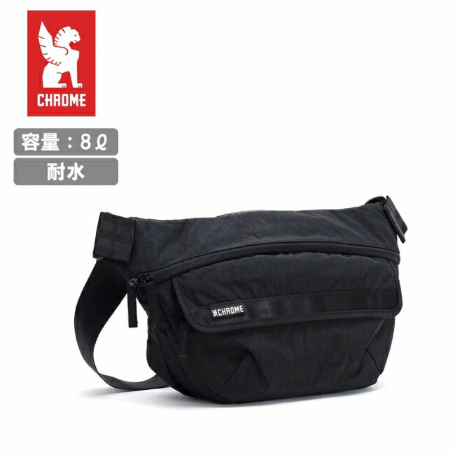 樂天商城 - ★CHROME クローム Bot Flap Sling 8L ボットフラップスリング8L Black Crinkle BJ008BCNL 【 カバン 肩掛け スリングバッグ タブレット収納 耐水 アウトドア 】
