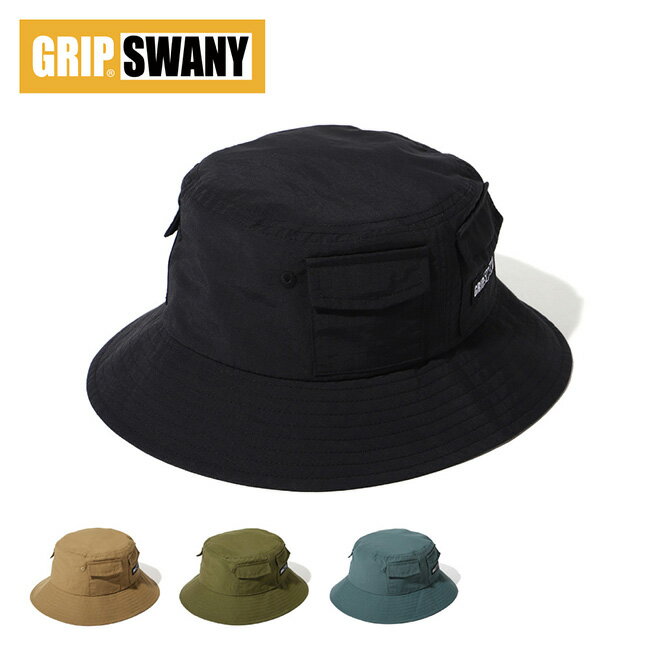 Rakuten - 【6/4 20:00〜6/11 1:59限定クーポン配布中】★GRIP SWANY グリップスワニー C/NY GS GEAR HAT C/NY GS ギアハット GSUA-157 【 帽子 日除け 小物収納 タウンユース キャンプ アウトドア 】