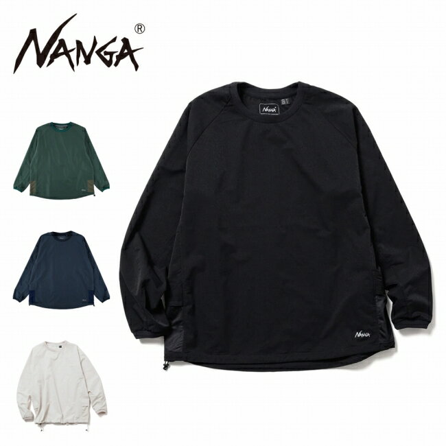 樂天商城 - ★NANGA ナンガ DotAir COMFY L/S TEE ドットエアコンフィーロングスリーブTシャツ N2500-1I301A 【 トップス 長袖 ロンT 通気性 吸汗 速乾 軽量 ドローコード タウンユース アウトドア 】