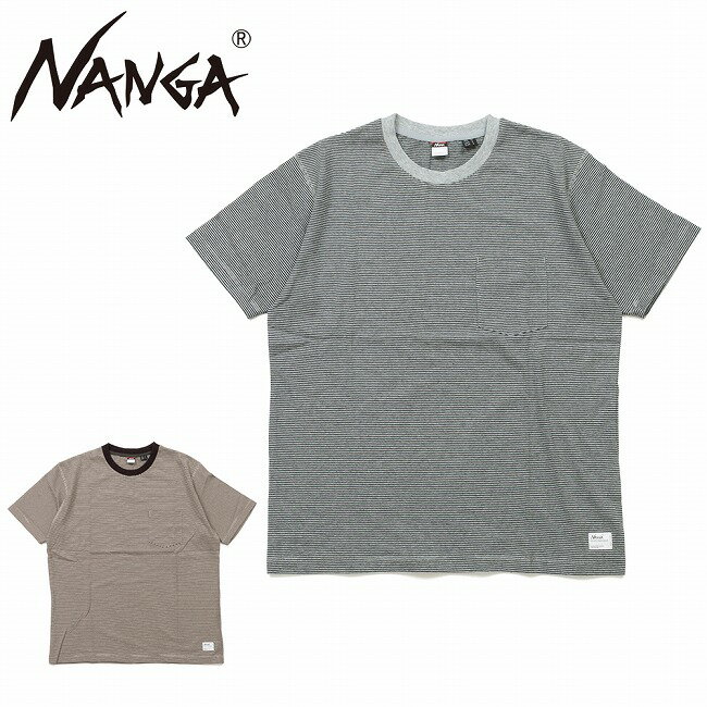 Rakuten - ★NANGA ナンガ MULTI BORDER TEE マルチボーダーティー 26SZ-089 【 別注 トップス 半袖 吸水 速乾 タウンユース アウトドア 】【メール便・代引不可】