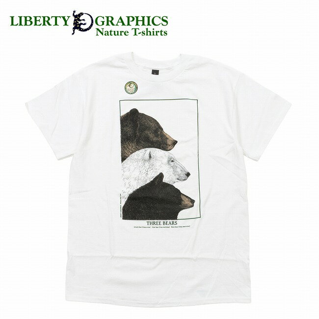樂天商城 - 【6/4 20:00〜6/11 1:59限定クーポン配布中】★LIBERTY GRAPHICS リバティーグラフィックス Three Bears スリーベアーズ 281 【 トップス 半袖 Tシャツ 綿 コットン タウンユース デイリー アウトドア 】【メール便・代引不可】