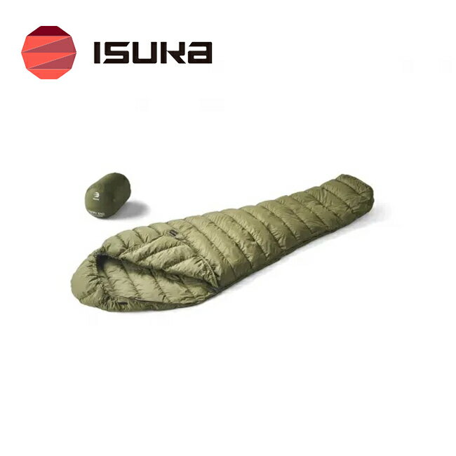 樂天商城 - ★ISUKA イスカ エントリーバッグ 【 寝袋 シュラフ 羽毛 ダウン マミー型 軽量 撥水 車中泊 登山 防災 キャンプ アウトドア コンパクト 】