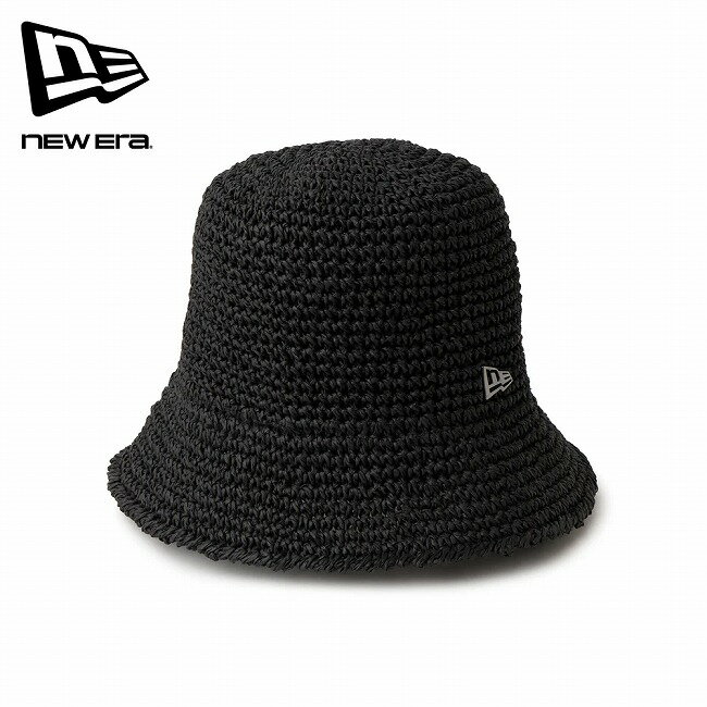 樂天商城 - ★NEWERA ニューエラ バケット01セーラーブリム Paper Crochet Hat ブラック 14744759 【 帽子 クロシェハット バケットハット ユニセックス 日除け 通気 旅行 タウンユース アウトドア 】