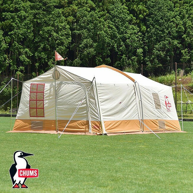 Rakuten - 【6/4 20:00〜6/11 1:59限定クーポン配布中】★CHUMS チャムス Booby Cabin Tent T/C 5 ブービーキャビンテントT/C 5 CH62-1707 【 キャンプ アウトドア 4〜5人用 キャノピー 大型 】
