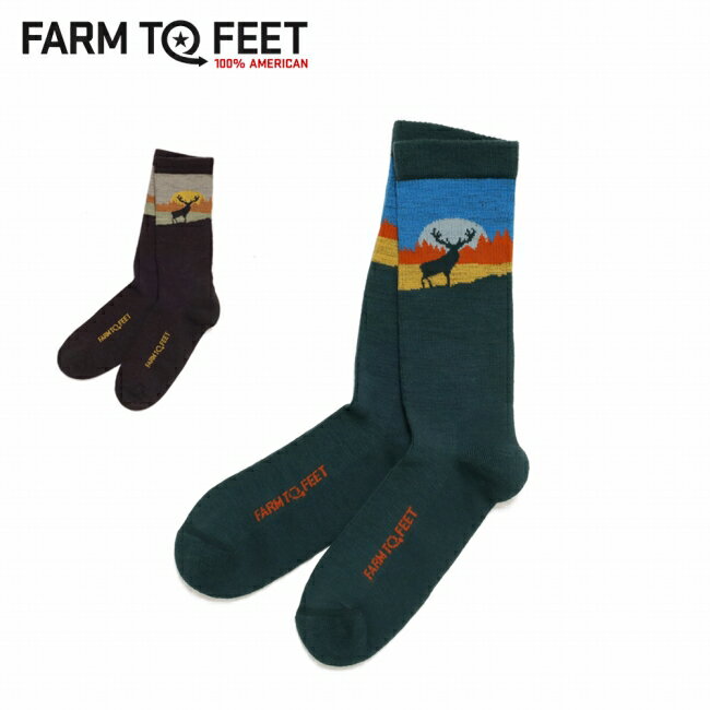 Rakuten - ★Farm To Feet ファームトゥフィート Everyday Pineville Stag Light Cushion エブリデイパインビルスタグライトクッション 3752 【 靴下 ハイキング 登山 タウンユース キャンプ アウトドア 】【メール便・代引不可】