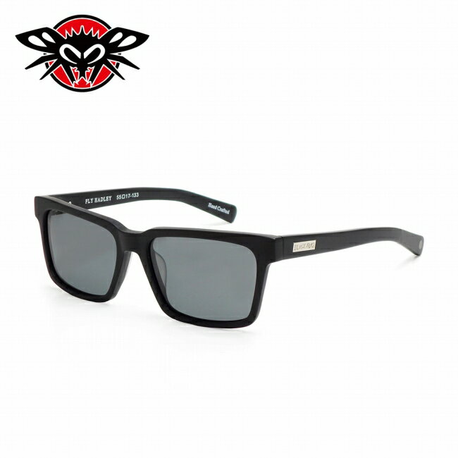 Rakuten - 【6/4 20:00〜6/11 1:59限定クーポン配布中】★BLACK FLYS ブラックフライズ FLY HADLEY フライハドリー MATT BLACK/GREY BF-1194-08 【 サングラス POLARIZED 偏光レンズ スクエア型 アウトドア キャンプ 】
