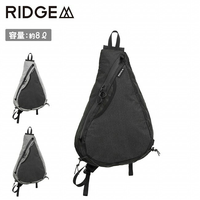 メーカー希望小売価格はメーカーカタログに基づいて掲載していますSpec ブランド名 RIDGE MOUNTAIN GEAR リッジマウンテンギア 商品名 Sash Pack サッシュパック メーカー型番 サイズ 高さ約42×巾約28×ボトム奥行約11.5cm※メーカーサイズ参照 カラー Glacier GreyCharcoal GreyBlack Magic 詳細 &nbsp; 【背中の快適さ】肩掛けパックならではの開放感を存分に楽しめる『Sash Pack』背中の大部分が直接触れない設計により、自由な感覚を生み出し、これまでにない軽やかな使い心地を実現。背中がパックに覆われることから解放される事で、歩いている間も心地よい余裕を感じる事ができるでしょう。この「まとわりつかない」感覚は、肩掛けスタイルの特権。背中が自由になる快適さを体験する事が、Sash Packの最大の魅力です。■Design【3点止め出来るStabilizer Strap】スタビライザーストラップは、装着したパックの安定性を大幅に向上させる重要な構造要素です。ハイキングやサイクリングなどのアクティブなシーンでその効果を発揮します。このストラップは、パックを体にしっかりと固定する事で、激しい動きの中でもズレや揺れを最小限に抑え、荷物の偏りを防ぐ事で肩や腰への負担を軽減します。さらに、パック内部の荷物の動きを抑える効果があり、デリケートなアイテムの保護やパック自体の形状維持にも寄与します。調整可能な設計により、ユーザーの体型や用途に応じた最適なフィット感を実現し、長時間の使用でも快適さを損なう事がありません。また、安定性を確保する事で視界や動作の妨げを防ぎ、安全性を高めると同時に、パックの位置を頻繁に調整する手間を省きます。スタビライザーストラップは取り外し可能です。パックの「かなめ」とも言えるショルダーストラップは、その素材選びと構造に徹底的にこだわっています。表生地には420DROBICリップストップナイロンを採用。420DROBICは、基本的な正方形グリッドのリップストップパターンに、超高強度で耐久性に優れたROBICナイロン6を組み合わせた生地です。この素材は通常のナイロンよりも引き裂き強度と耐摩耗性に優れており、過酷なアウトドア環境でも安心して使用できます。生地の表面にはDWR(耐久撥水加工)が施されており、雨や水飛沫をしっかりと弾く性能を備えています。裏面には、従来のPUコーティングとは異なるUTS(Ultra Tear Strength)コーティングが採用されており、この特殊なコーティングは引き裂き強度を大幅に向上させるだけでなく、湿気の多い環境でも加水分解を起こしにくいという優れた特性を持っています。そのため、耐久性においても非常に信頼性の高い素材となっています。ショルダーストラップの芯材には、反発性、弾性、復元性、耐候性に優れた厚さ10mmのEVAフォームを採用。この芯材は、肩に適度な「粘り気」を持たせる事で、重さを効果的に分散し、肩への負担を軽減するように設計されています。そのため、長時間の使用でも快適さを損なう事なく、しっかりとサポートします。さらに、ショルダーストラップの裏面と背面部分にはダブルラッセルメッシュを使用。この通気性に優れたメッシュ素材は、汗によるべたつきを軽減し、長時間の使用でも快適さを維持します。【Body Zipper】YKKのAquaGuard(R)NATULON(R)コイルファスナーを採用しています。アクアガードはテープの表面をポリウレタンフィルムでラミネートし、止水性を持たせる処理を施したファスナーです。撥水性に優れた特殊加工が施されたファスナーで、軽い雨や水飛沫などがかかる状況でも内部をしっかりと保護します。【Front Pocket】パック表面のフロントポケットには「UltraStretch」を使用。この生地は、UHMWPE(超高分子量ポリエチレン)繊維を基盤にしています。この革新的なファブリックは、優れた伸縮性と耐久性を兼ね備えており、多方向に伸びる柔軟性を持っています。激しい動きや繰り返しの負荷にも耐えられる設計が施されているだけでなく、防水性、速乾性、軽量性にも優れています。さらに、独自の繊維構造により、引き裂きや摩耗に強く、過酷な環境でも信頼性の高いパフォーマンスを発揮します。また、環境に配慮した製造工程で作られており、エコロジーと機能性を両立しています。柔軟性、耐久性、防水性という特性を高次元で融合させた素材です。【Ring Puller】TPU(熱可塑性ポリウレタン)製のリング状プラーを採用しています。このプラーは柔らかさと高い耐久性を兼ね備えており繰り返しの使用にも十分耐えられます。指が引っ掛けやすく、手袋を着用している場合でも簡単に操作できます。肩掛けスタイルの最大の特徴は、そのスムーズな操作性です。体の前や側面に簡単にスライドさせることができるため、立ち止まる事なく中身にアクセスできます。この感覚は、バックパックでは得られない独特の体験です。さらに、Sash Packのフロントポケットは、頻繁に使用するアイテムを収納するのに最適です。本体内部には、整理整頓をサポートするインナーポケットを設けています。小物や貴重品の収納に最適です。必要なアイテムをすぐに取り出せるように、ポケットの口は開放的なデザインになっています。生地には210D ROBICリップストップナイロンを使用しています。ボトム部分には、25mmΦのリフレクティブバンジーコードが装備されています。このコードは、トレッキングポールや衣類などをしっかりと固定するのに役立ちます。伸縮性のあるバンジーコードは、アイテムをしっかりと固定しながらも簡単に取り外せるため、動きながらの操作に非常に便利です。----------------------------------【素材】・本体部分(UltraWeave Ultra100X)　表面：超高分子量ポリエチレン52%、ポリエステル48%　中糸：超高分子量ポリエチレン100%　裏面：ポリエステルフィルム100%　ファスナー：YKKのAquaGuard NATULONコイルファスナー5号　フロントポケット：ナイロン66/68%、超高分子量ポリエチレン21%、ライクラ ファイバー11%(UltraStretch)　内ポケット部分：ナイロン100%(210D ROBIC Ripstop Nylon)・ショルダーハーネス部分　表面：ナイロン100%(420D ROBIC Ripstop Nylon)　芯材：10mm厚EVAフォーム　裏面：ポリエステル100%(ダブルラッセルメッシュ)【容量】約8L【重量】約283g ------------------------------------------------------------ ※モニタやPC環境等により実物と多少色合いが異なって見える場合もございます。 ※外箱がある商品につきましては生産、運搬の過程上、商品の箱(外箱)に多少の汚れや、破れ等が生じる場合がございます。 予めご了承の上お買い求め頂きます様、よろしくお願いいたします。 ※パターン生地を使用している商品によってはパターン位置に個体差がございます。予めご了承下さい。 ※一部商品画像にメーカー提供画像を使用している商品もございますので、仕様が予告なく変更される場合がございます。 ※複数のショッピングモールで同時販売しておりますので、在庫切れになってしまう場合がございます。 厳重に注意し在庫システムで管理を行っておりますが、お買い上げいただいた商品が品切れになってしまう場合がございます。 また、人気商品に関しましても複数のお客様が一度に購入を行い、在庫の反映が間に合わずご購入できてしまう場合がございます。 その際はお客様には必ずご連絡をさせていただきますが、万が一入荷予定がない場合はキャンセルさせていただく場合がございます。 大変申し訳ございませんがあらかじめご了承ください。 ※メール便発送対象商品に関しましては、メール便規定料金にてお送りします。 ※ガス缶などをご使用いただく商品の場合、同メーカーのものをご使用いただくことを推奨しております。 製品不良などが起こった場合、保証対象外となる場合がございます。 ------------------------------------------------------------