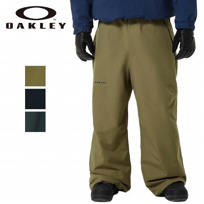 メーカー希望小売価格はメーカーカタログに基づいて掲載していますSpec ブランド名 OAKLEY オークリー 商品名 Channel Shell Pant チャンネルシェルパンツ メーカー型番 FOA407617 サイズ US/EU S(JPN M)：総丈109　ヒップ(周囲)124　股下70　股上41　わたり幅41　ウエスト(周囲)76US/EU M(JPN L)：総丈111　ヒップ(周囲)128　股下71　股上41.5　わたり幅42　ウエスト(周囲)80US/EU L(JPN XL)：総丈113　ヒップ(周囲)132　股下72　股上42　わたり幅44　ウエスト(周囲)84(単位：cm)※メーカーサイズ参照 カラー Army GreenBlackoutGraphite 詳細 &nbsp; 2L FNDry 15K/15K シェルパンツは、FNDryメンブレンが提供する高い防水透湿性15,000mm/15,000g/m2/24h素材を採用。伸縮性のあるウエストバンドにテックアジャスターを装備し、体の動きにフィットし快適な着用感を実現。ファスナー付きのハンドポケットに加え、インナーブーツゲイターは雪や冷気の侵入を防ぎ、足元を暖かく保ちます。裾のドローコードでフィット感を調整でき、雪の侵入を防ぎます。フロントとバックに配されたOakleyのブランドロゴ。バギーフィットデザイン。----------------------------------【素材】リサイクルポリエステル55%、ポリエステル45% ------------------------------------------------------------ ※モニタやPC環境等により実物と多少色合いが異なって見える場合もございます。 ※外箱がある商品につきましては生産、運搬の過程上、商品の箱(外箱)に多少の汚れや、破れ等が生じる場合がございます。 予めご了承の上お買い求め頂きます様、よろしくお願いいたします。 ※パターン生地を使用している商品によってはパターン位置に個体差がございます。予めご了承下さい。 ※一部商品画像にメーカー提供画像を使用している商品もございますので、仕様が予告なく変更される場合がございます。 ※複数のショッピングモールで同時販売しておりますので、在庫切れになってしまう場合がございます。 厳重に注意し在庫システムで管理を行っておりますが、お買い上げいただいた商品が品切れになってしまう場合がございます。 また、人気商品に関しましても複数のお客様が一度に購入を行い、在庫の反映が間に合わずご購入できてしまう場合がございます。 その際はお客様には必ずご連絡をさせていただきますが、万が一入荷予定がない場合はキャンセルさせていただく場合がございます。 大変申し訳ございませんがあらかじめご了承ください。 ※メール便発送対象商品に関しましては、メール便規定料金にてお送りします。 ※ガス缶などをご使用いただく商品の場合、同メーカーのものをご使用いただくことを推奨しております。 製品不良などが起こった場合、保証対象外となる場合がございます。 ------------------------------------------------------------