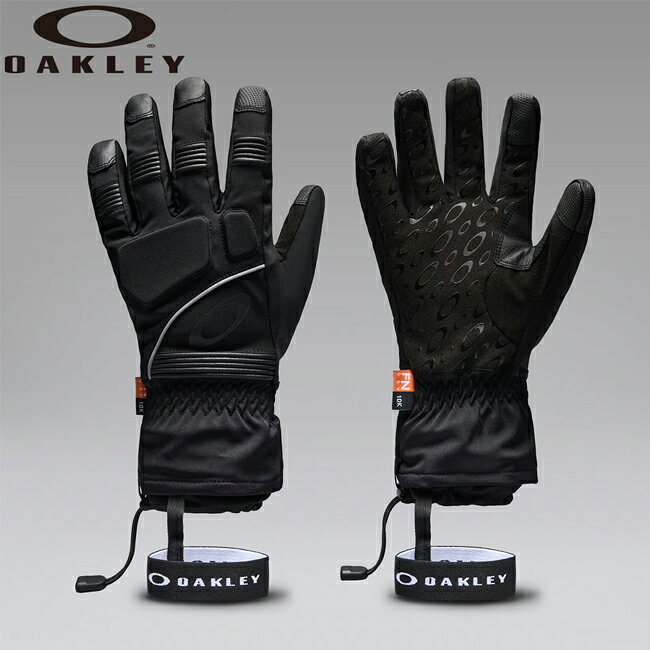 メーカー希望小売価格はメーカーカタログに基づいて掲載していますSpec ブランド名 OAKLEY オークリー 商品名 Lapper Glove ラッパーグローブ メーカー型番 FOS902284 サイズ US/EU(S)：縦約30×横約11cmUS/EU(M)：縦約30.5×横約12cmUS/EU(L)：縦約31×横約12.5cm※平置き採寸のため若干の誤差がある場合がございます。あらかじめご了承ください。 カラー Pitch Black 詳細 &nbsp; フリースタイルパフォーマンスのために設計されたグローブ。FNDry 10気圧防水と3M Thinsulateを採用した高度な断熱性を兼ね備え、暖かくドライな快適性を提供します。手のひらに配したマイクロファイバースエードとシリコン製グリップが、確実な操作性をサポート。親指と人差し指はタッチスクリーン対応のため、リフト上でも機能性を維持できます。戦略的なフォームパッド、指の関節部分、人差し指のヨークの補強で、耐久性と保護力を高めています。内側に伸縮性のあるリブを備え、調節可能な手首の締め付けがフィット感を維持するスリップオン式の袖口は、ジャカード織りのリストリーシュで仕上げられています。【防水】汗の蒸気を逃がしながら、雨や雪を防ぐように設計されています。【追加のディテール】・FNDry 10K 5本指グローブ・ブランドロゴ入りシリコングリップ・親指と人差し指はタッチスクリーン対応・人差し指のヨークの補強・手の甲：戦略的に配置されたフォームパッド・指の関節と手の甲の周りにアコーディオンパネル(蛇腹)・親指にフロッキー加工PU・内部は伸縮性のあるリブ編みの袖口・調節可能な手首の締め付け・ブランドロゴ入りで伸縮性のあるジャカードリストリーシュ・アクティビティ：フリースタイル----------------------------------【素材】Nyspan：ナイロン91%、ポリウレタン9%マイクロスエードWR：ナイロン60%、ポリウレタン40%【耐水圧】10,000mm【断熱性】3M Thinsulateを採用した高度な断熱性 ------------------------------------------------------------ ※モニタやPC環境等により実物と多少色合いが異なって見える場合もございます。 ※外箱がある商品につきましては生産、運搬の過程上、商品の箱(外箱)に多少の汚れや、破れ等が生じる場合がございます。 予めご了承の上お買い求め頂きます様、よろしくお願いいたします。 ※パターン生地を使用している商品によってはパターン位置に個体差がございます。予めご了承下さい。 ※一部商品画像にメーカー提供画像を使用している商品もございますので、仕様が予告なく変更される場合がございます。 ※複数のショッピングモールで同時販売しておりますので、在庫切れになってしまう場合がございます。 厳重に注意し在庫システムで管理を行っておりますが、お買い上げいただいた商品が品切れになってしまう場合がございます。 また、人気商品に関しましても複数のお客様が一度に購入を行い、在庫の反映が間に合わずご購入できてしまう場合がございます。 その際はお客様には必ずご連絡をさせていただきますが、万が一入荷予定がない場合はキャンセルさせていただく場合がございます。 大変申し訳ございませんがあらかじめご了承ください。 ※メール便発送対象商品に関しましては、メール便規定料金にてお送りします。 ※ガス缶などをご使用いただく商品の場合、同メーカーのものをご使用いただくことを推奨しております。 製品不良などが起こった場合、保証対象外となる場合がございます。 ------------------------------------------------------------