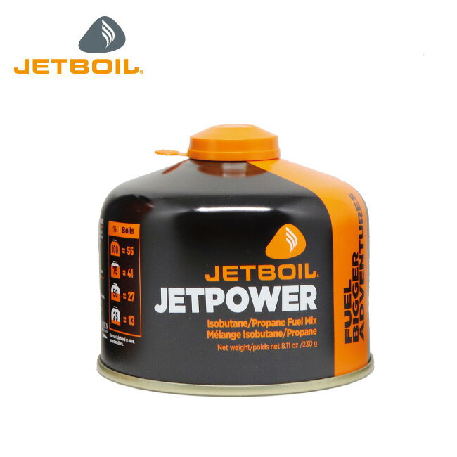 ★JETBOIL ジェットボイル ェットパワー230G 1824379 【 アウトドア キャンプ ガスカートリッジ BBQ 日本正規品 】