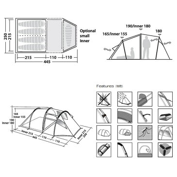 ★ 【ROBENS/ローベンス】 ミッドナイト ドリーマー テント アウトドア キャンプ トンネル型 ROB130132 【TENTARP】【TENT】 お買い得