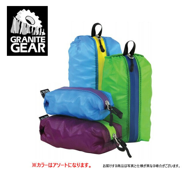 メーカー希望小売価格はメーカーカタログに基づいて掲載していますSpec ブランド名 GRANITE GEAR グラナイトギア 商品名 AIR ZIPPDITTY エアジップディティー （フルセット） メーカー型番 2210900160 サイズ ●0.6Lサイズ：約7×7×14cm重量：約14g●1Lサイズ：約8×8×17cm重量：約16g●1.7Lサイズ：約9×9×21cm重量：約19g●2.4Lサイズ：約10×10×24cm重量：約21g カラー アソートカラー 詳細 &nbsp; 小さなメッシュポーチに、サイズの違う4種類のポーチが入っています。薄くて軽くて撥水の効いた小物入れです。バッグに入れておいて、必要な時にすぐに使えて便利♪旅行やアウトドア、登山に◎素材：30Dシルナイロンコーデュラ ※モニタやPC環境等により実物と多少色合いが異なって見える場合もございます。※生産、運搬の過程上、商品の箱（外箱）に多少の汚れや、破れ等が生じる場合がございます。 予めご了承の上お買い求め頂きます様、よろしくお願いいたします。※自社ホームページ等でも同時販売しておりますので、在庫切れになってしまう場合がございます。厳重に注意して在庫管理をしておりますが、お買い上げいただいた商品が品切れになってしまう場合がございます。その際はお客様には必ずご連絡をさせていただきますが、万が一入荷予定がない場合はキャンセルさせていただく場合もございます。大変申し訳ございませんがあらかじめご了承ください。 ※一部商品画像にメーカー提供画像を使用している商品もございますので、仕様が予告なく変更される場合がございます。 メール便発送対象商品に関しましては、メール便送料無料にてお送りします。